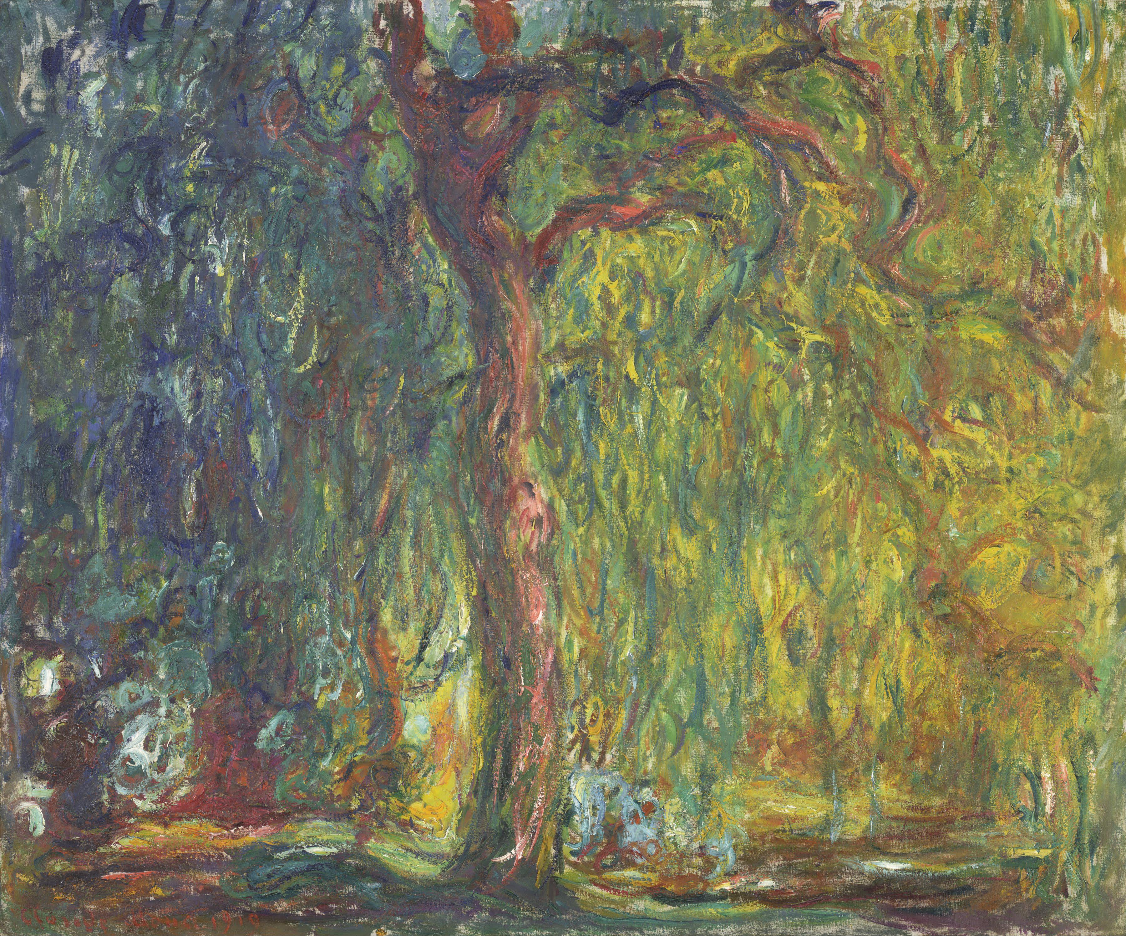 Reproduction du tableau « Saule pleureur - Claude Monet » par Alpha Reproduction en peinture à l’huile