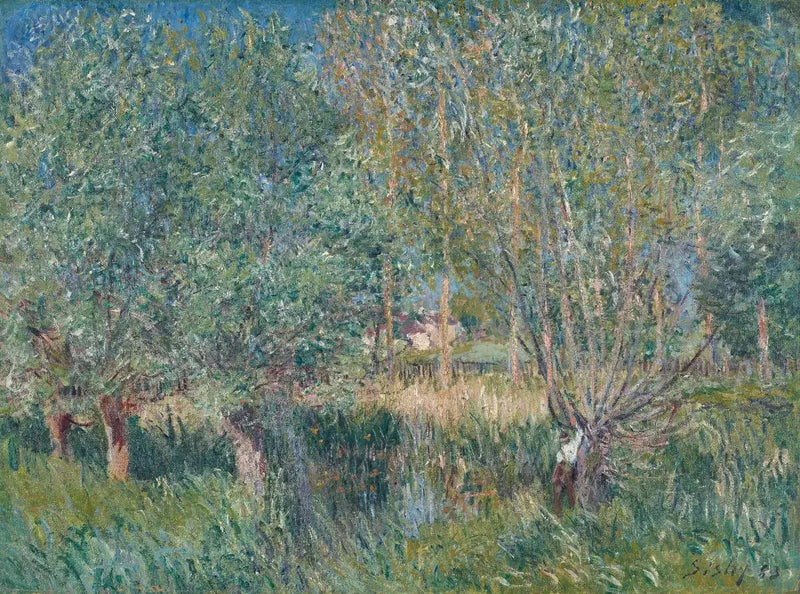 Orvanne Kenarındaki Söğütler - Alfred Sisley