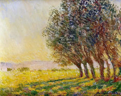 Gün batımında söğütler W1242 - Claude Monet