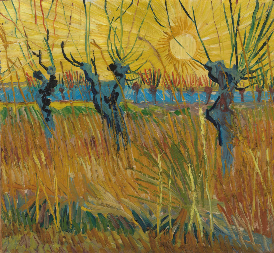 Gün batımında Söğütler - Vincent van Gogh