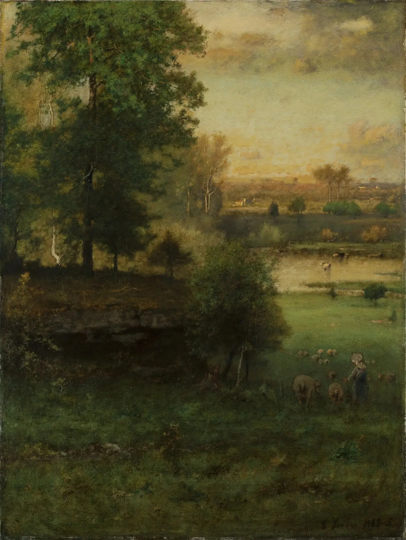Durham'da Bir Sahne, Bir Aşk Hikayesi - George Inness