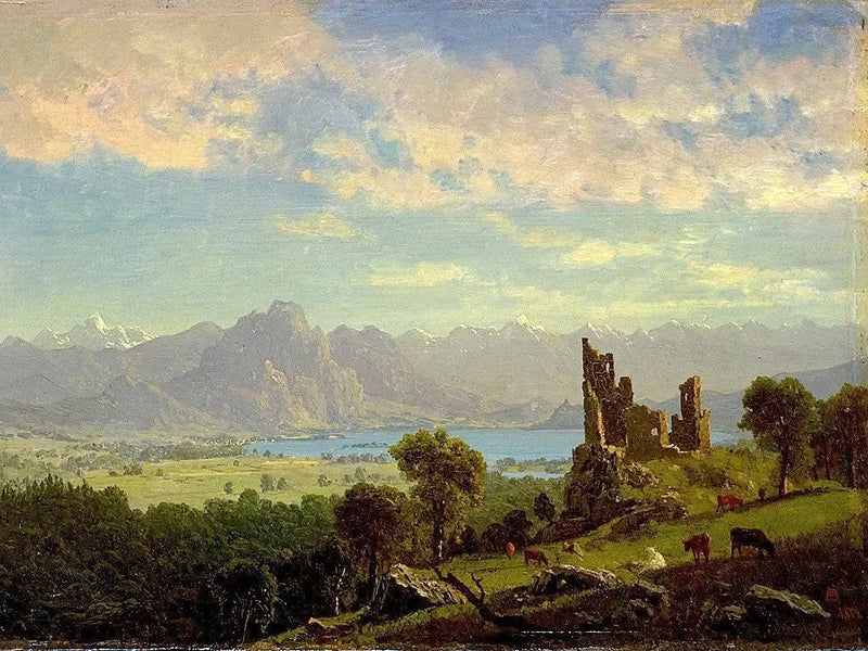 Tyrol'de Sahne - Albert Bierstadt