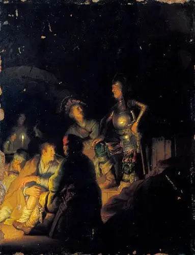 Gece Kütüphane Sahnesi - Rembrandt