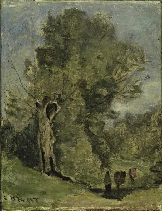 Ağaçlık Sahne - Jean-Baptiste Camille Corot