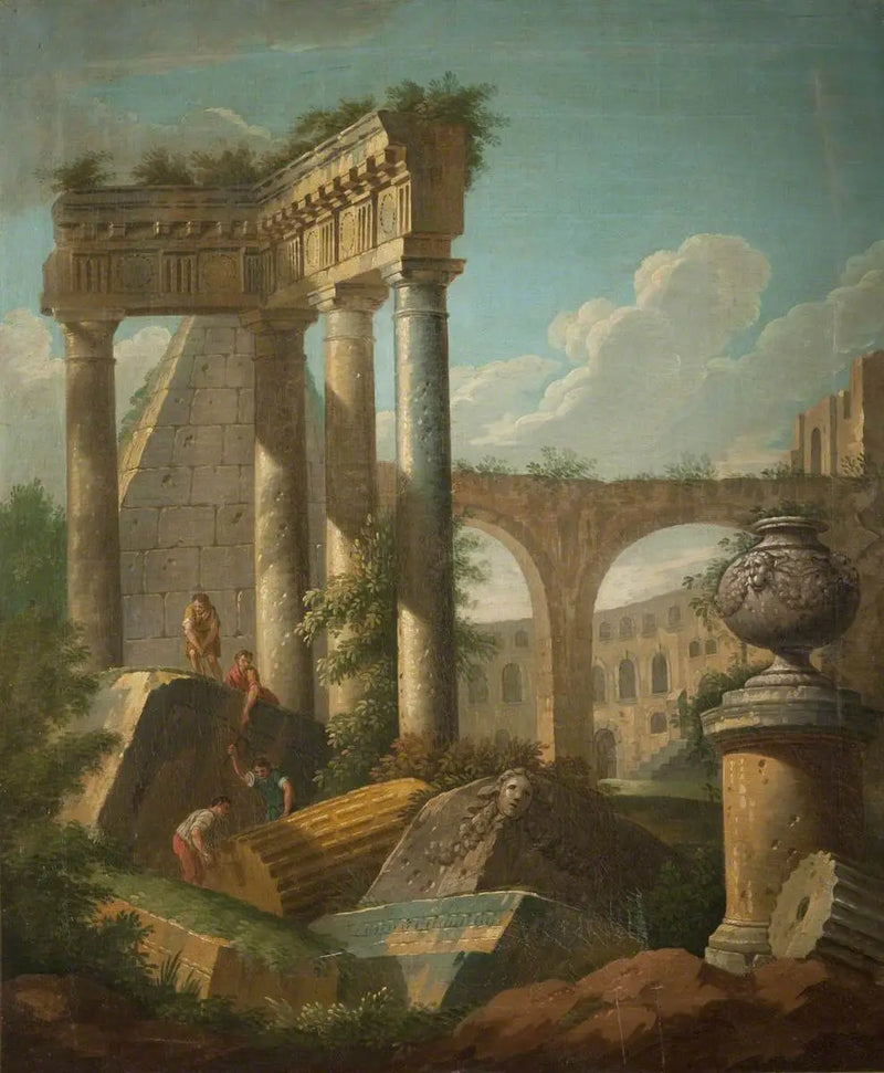 Klasik Sahne (Harabe Tapınak) - Giovanni Paolo Panini
