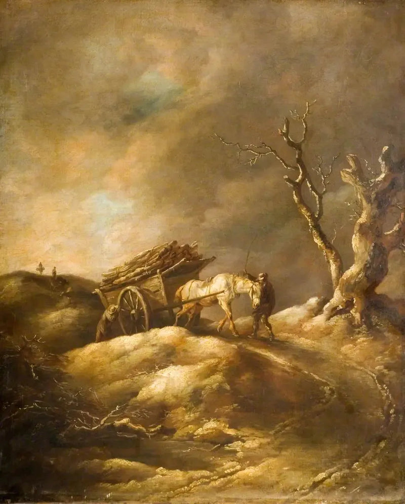 Kış Sahnesi, At ve Araba - Thomas Gainsborough