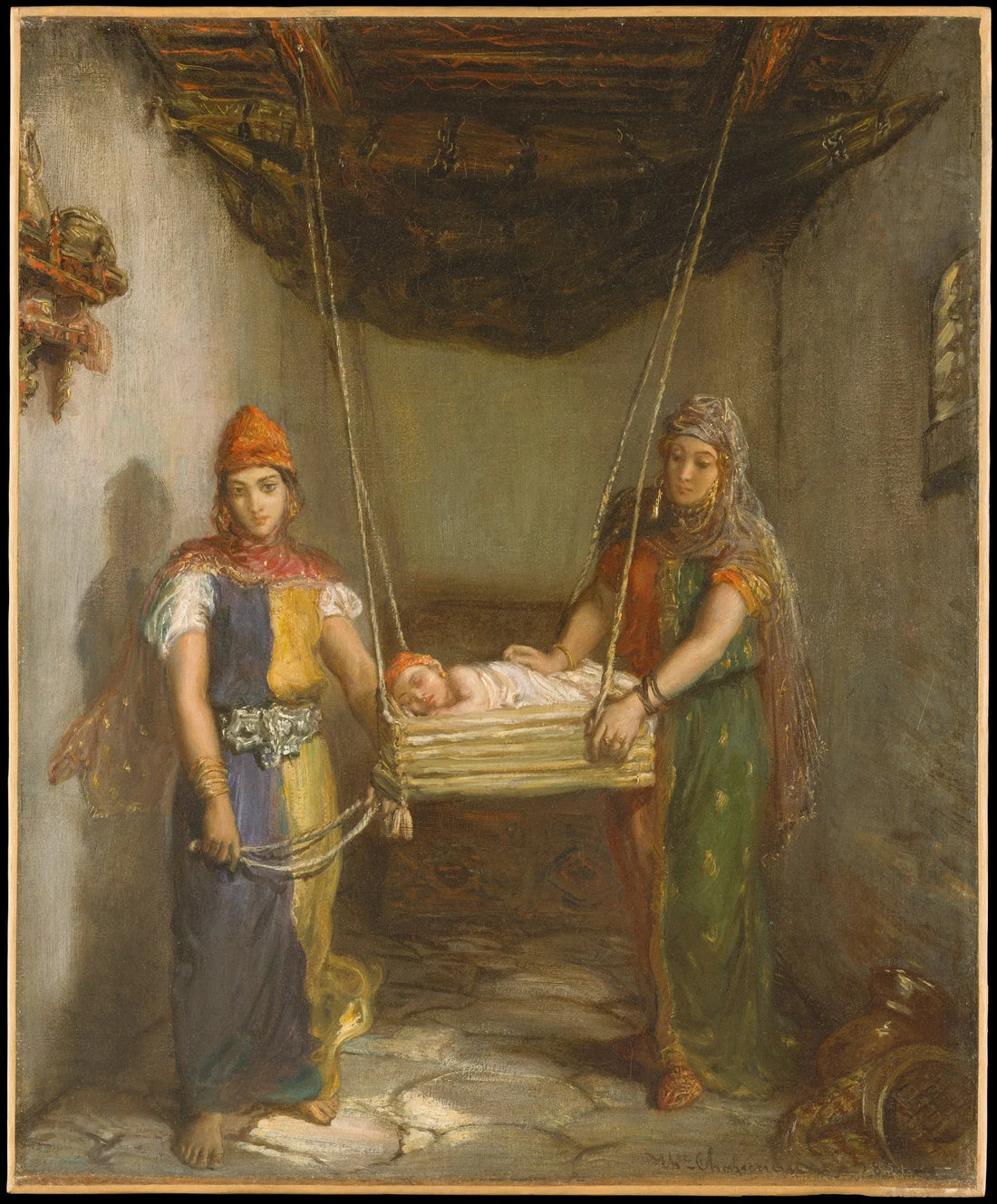 Constantine Yahudi Mahallesi'nde Sahne - Théodore Chassériau