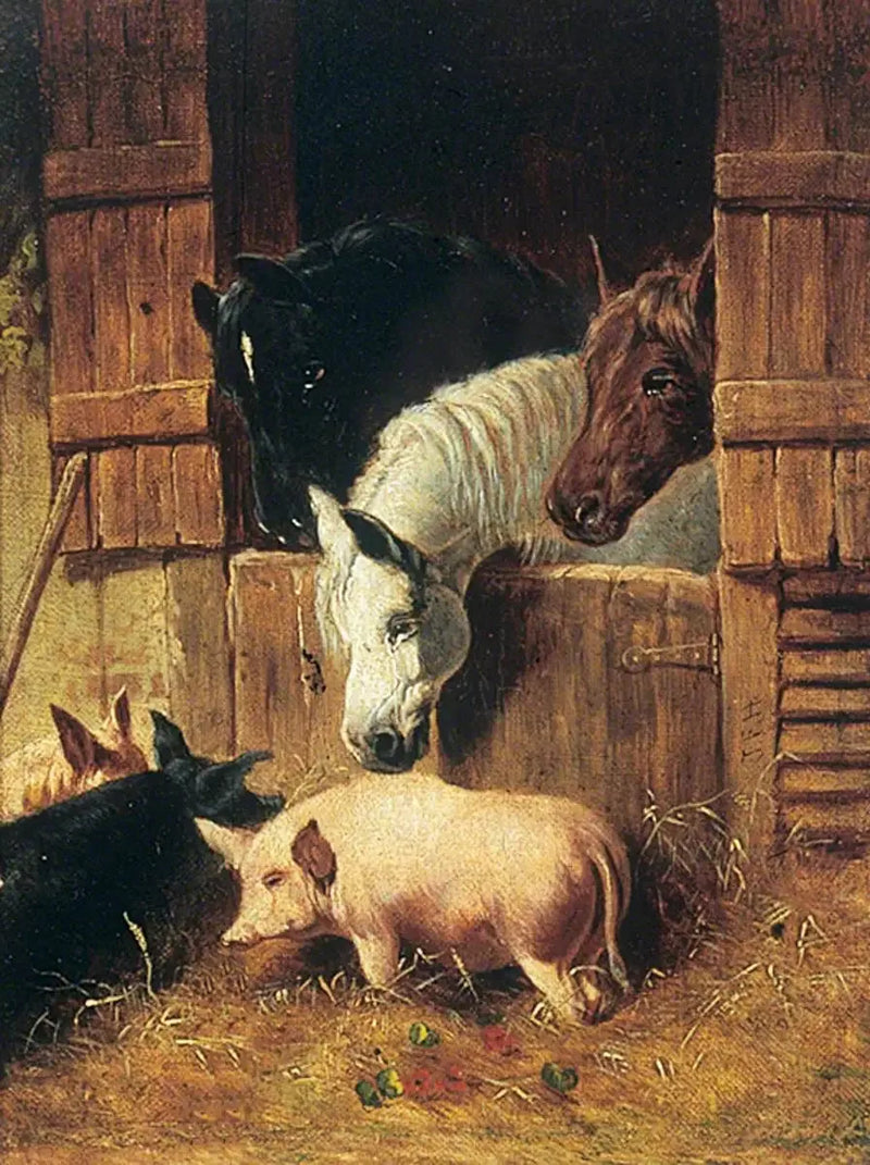 Çiftlik Sahnesi - John Frederick Herring, Sr.