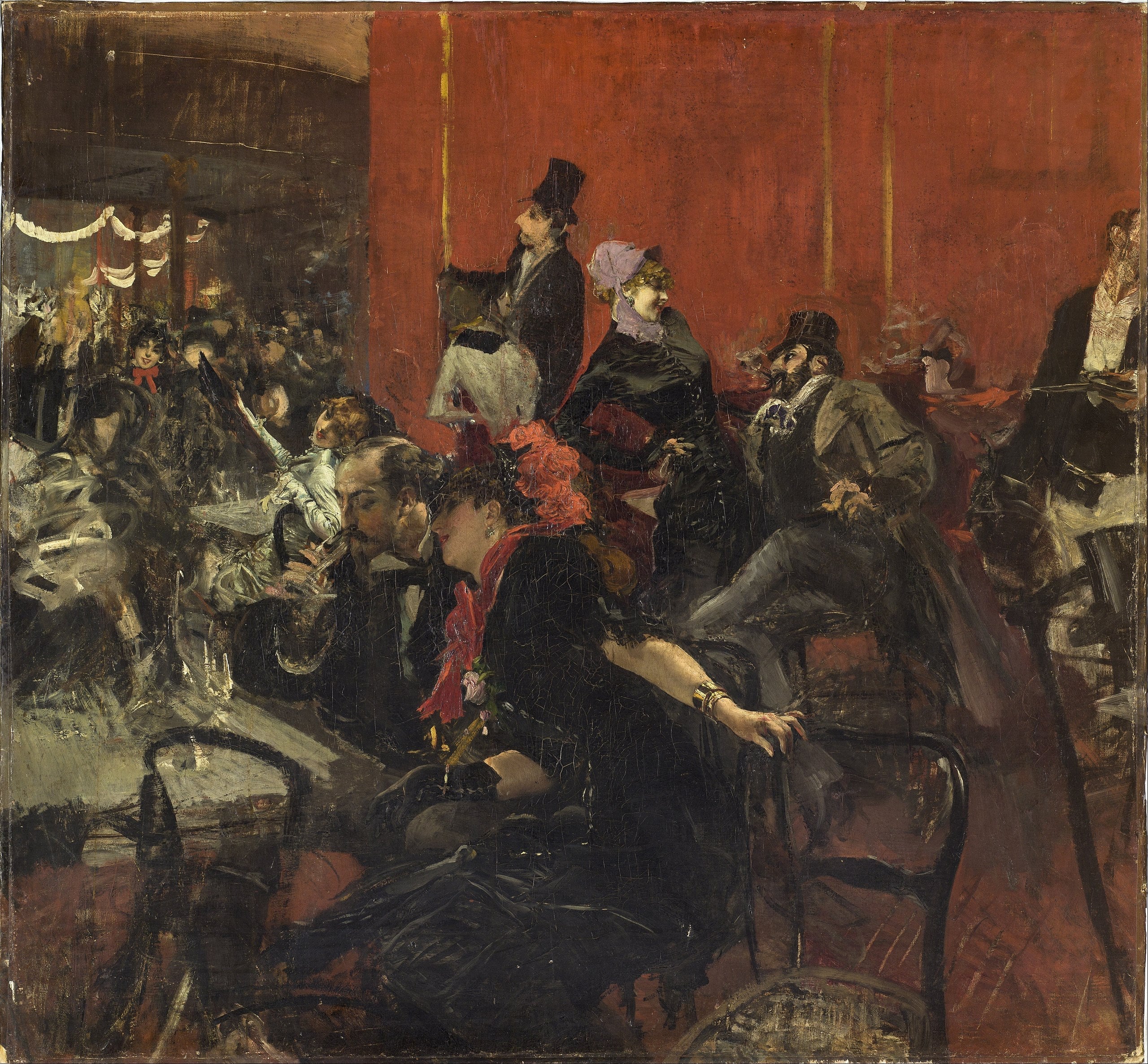 Scène de fête au Moulin-Rouge - Giovanni Boldini