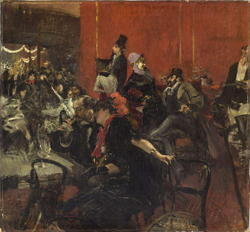Moulin-Rouge'da Kutlama Sahnesi - Giovanni Boldini