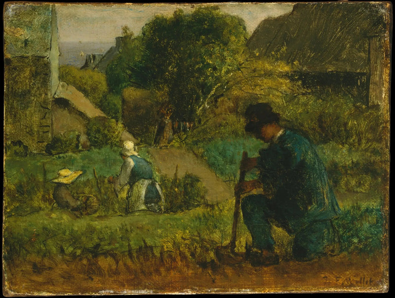 Bahçe Sahnesi - Jean-François Millet