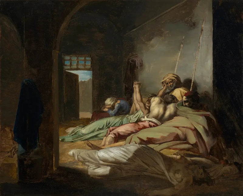 Cadiz'deki sarı humma salgını sahnesi - Théodore Géricault