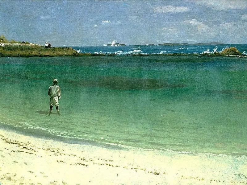 Antiller Sahil Manzarası - Albert Bierstadt