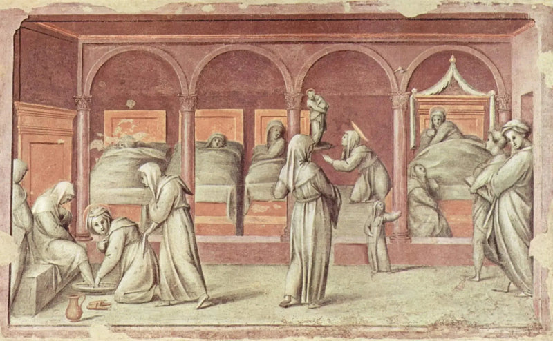 Hastanedeki yaşam sahnesi - Pontormo