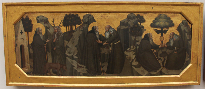 Paul de Thèbes ve Antony Abate'nin Hayatından Bir Sahne - Bartolo di Fredi