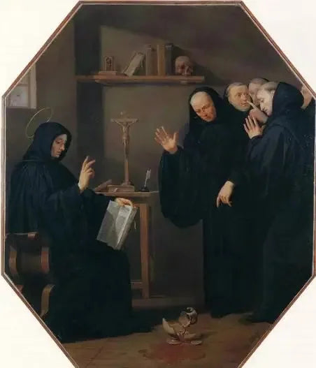 Aziz Benoît'in hayatından sahne. Zehirli şarap kâsesi - Philippe de Champaigne