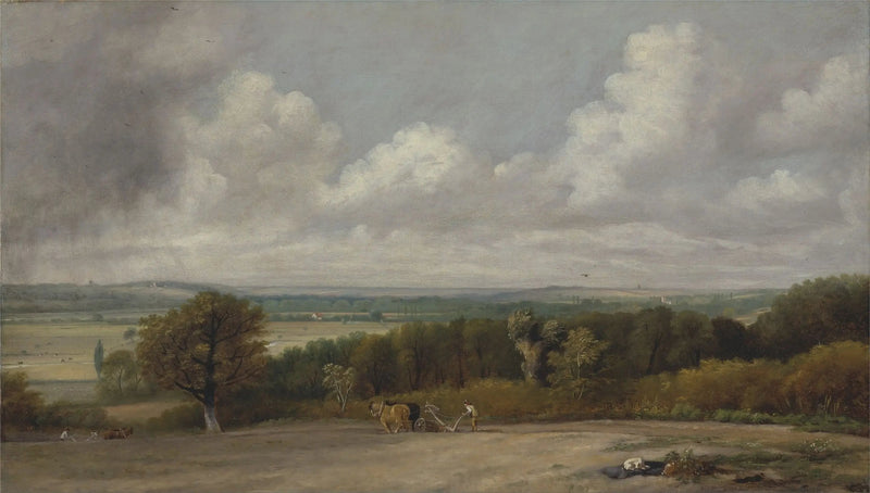 Suffolk'ta Tarla İşleme Sahnesi - John Constable