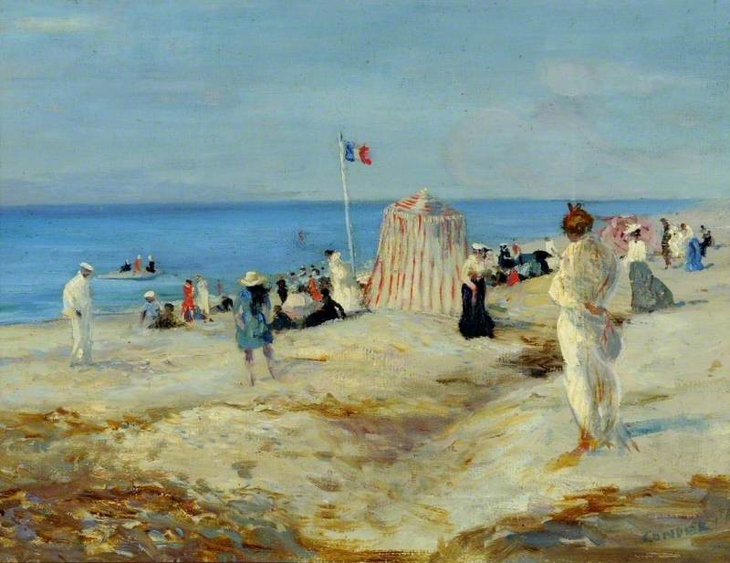 Fransız plaj sahnesi, Dieppe - Charles Conder