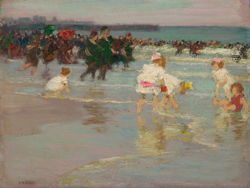 Plaj Sahnesi (veya Pazar Günü Plajda) - Edward Henry Potthast