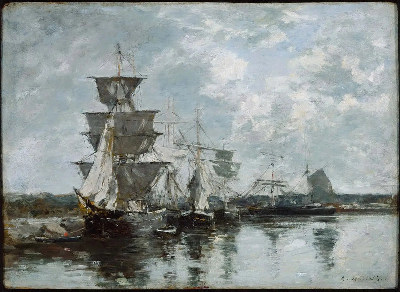 Liman Manzarası - Eugène Boudin