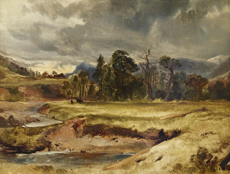 İskoç Nehri Manzarası ve Çiftlik Hayvanları, Edwin Henry Landseer