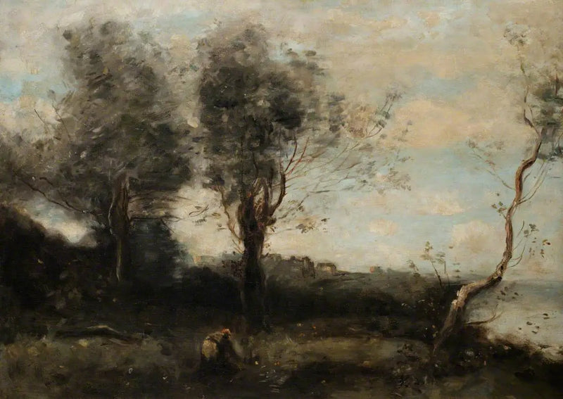 Nehir Manzarası - Jean-Baptiste Camille Corot