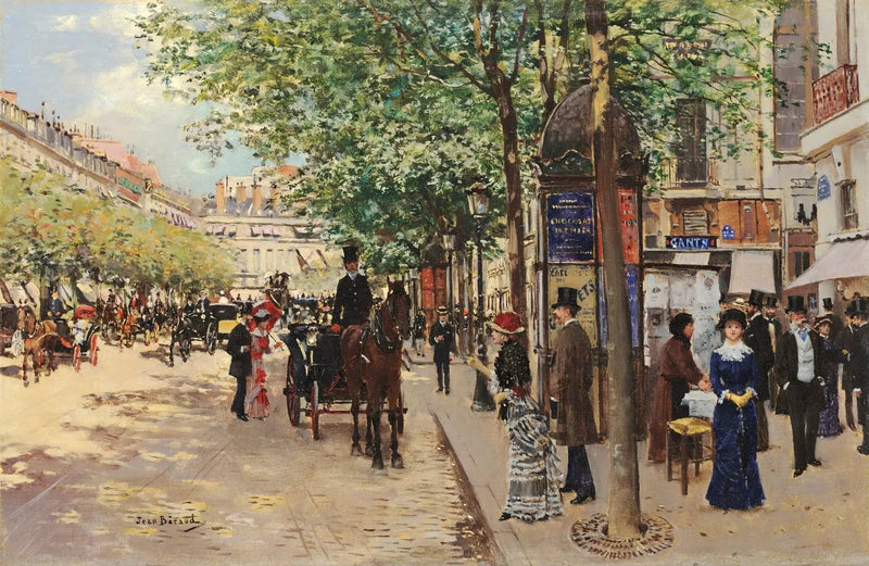 Paris Sokak Manzarası - Jean Béroud