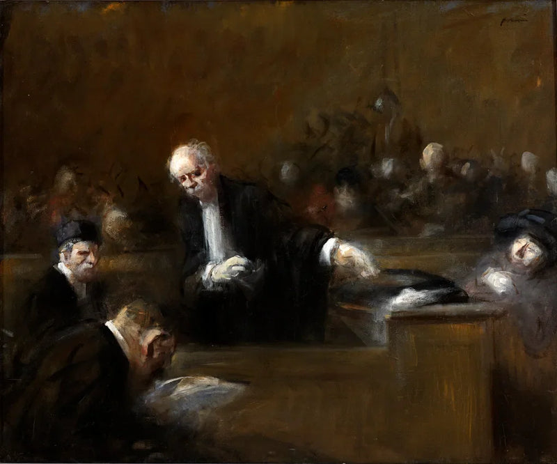 Mahkeme Salonu Sahnesi - Jean-Louis Forain