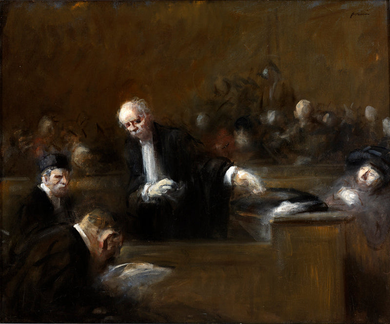 Mahkeme Salonu Sahnesi - Jean-Louis Forain