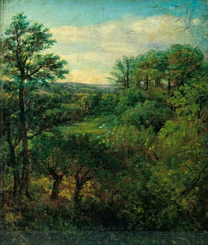 Vadi Manzarası ve Ağaçlar - John Constable