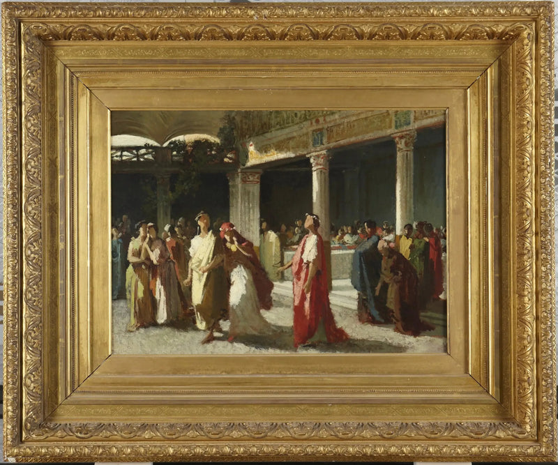 Mahkemedeki dramatik sahne - Frederic Leighton