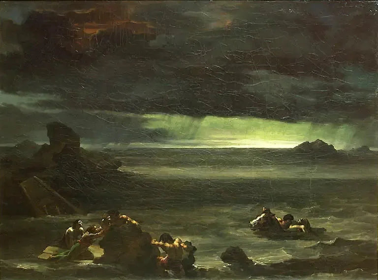 Sel Felaketi Manzarası - Théodore Géricault