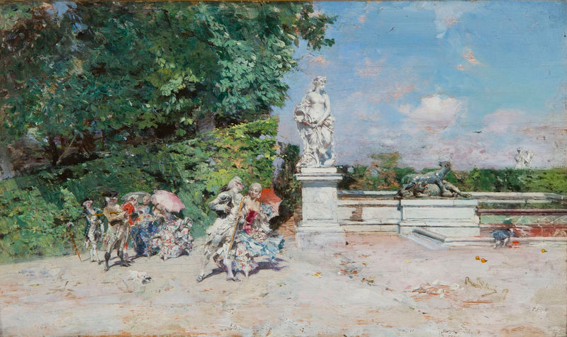 Versailles Parkında Şehvetli Sahne - Giovanni Boldini