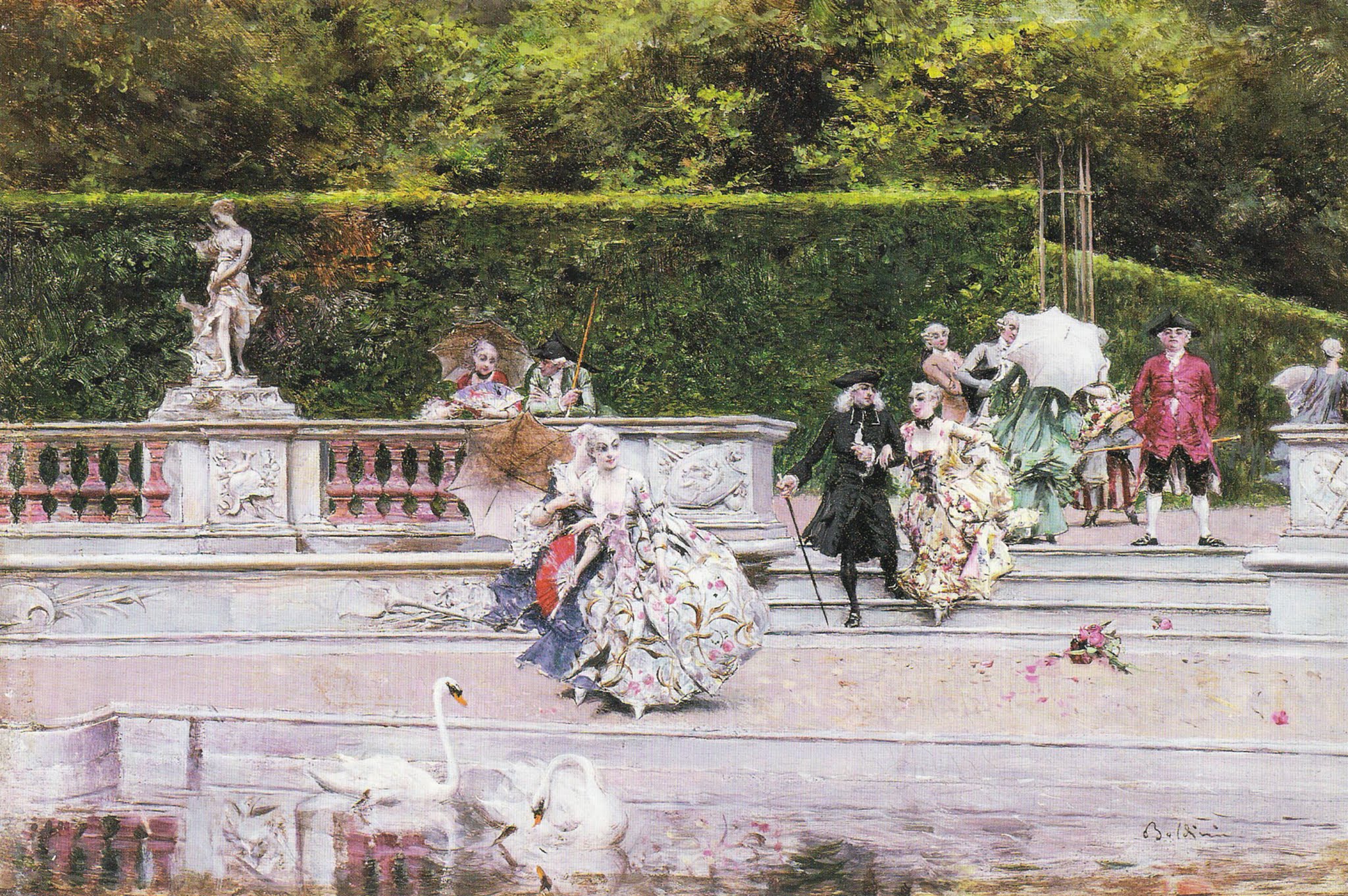 Scène galante - Giovanni Boldini
