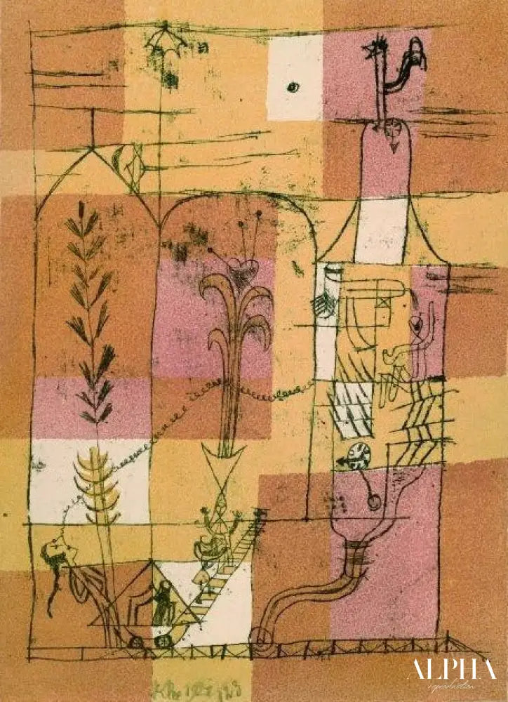 Scène Hoffmannesque, 1921 - Paul Klee - Reproductions de tableaux et peintures haut de gamme