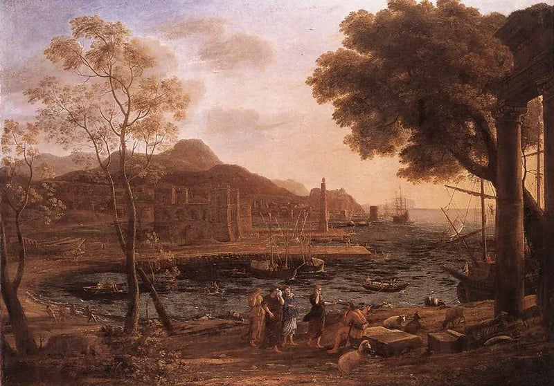 Hüzünlü Heliades ile Liman Sahnesi - Claude Lorrain