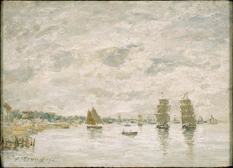 Liman Manzarası - Eugène Boudin