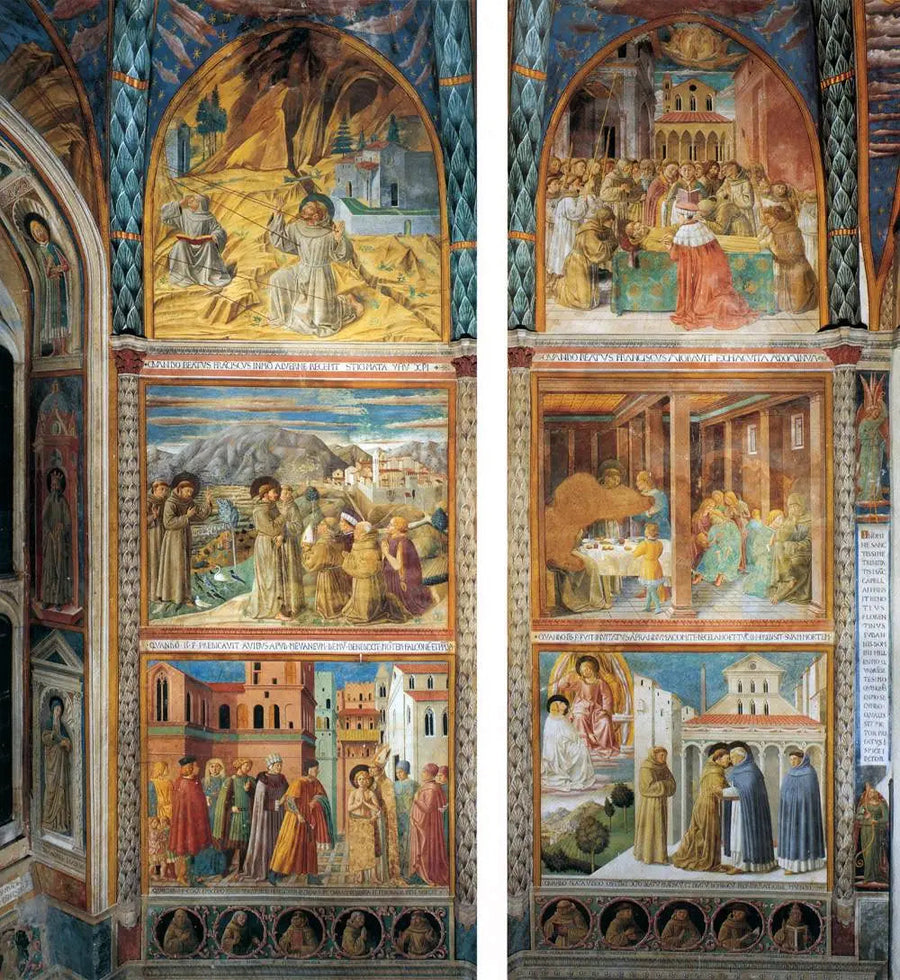Aziz Fransis'in hayatından sahneler, güney duvar - Benozzo Gozzoli