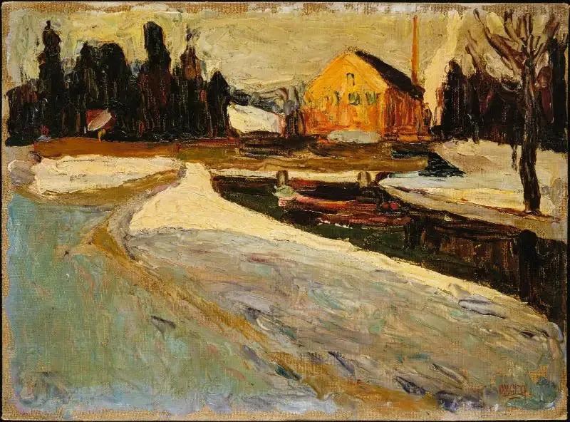 Schwabing, kış güneşi - Vassily Kandinsky