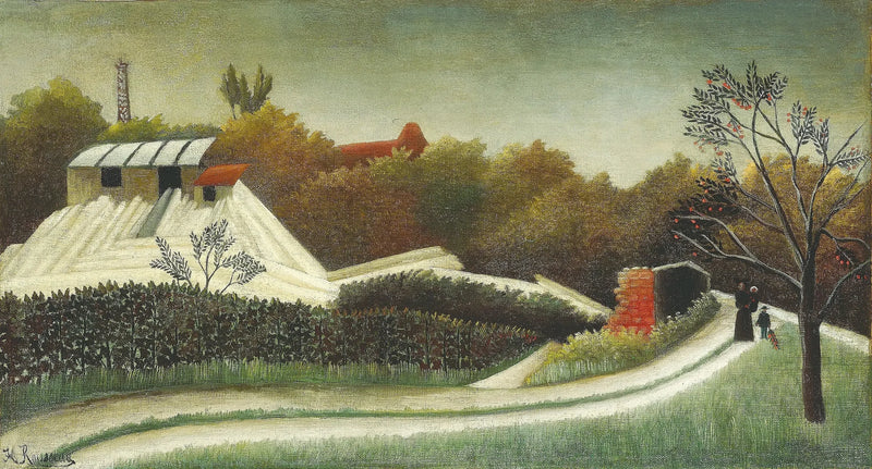 Kereste Fabrikası, Paris banliyösü - Henri Rousseau
