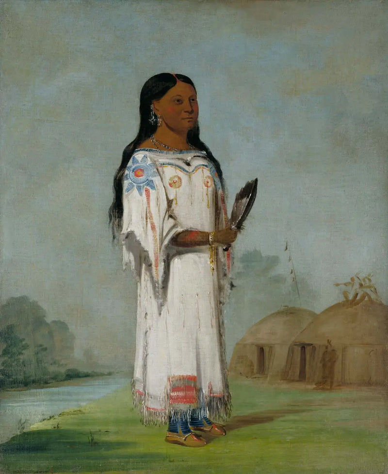 Seet-sé-be-a, Öğle Güneşi, Güzel Bir Kız - George Catlin