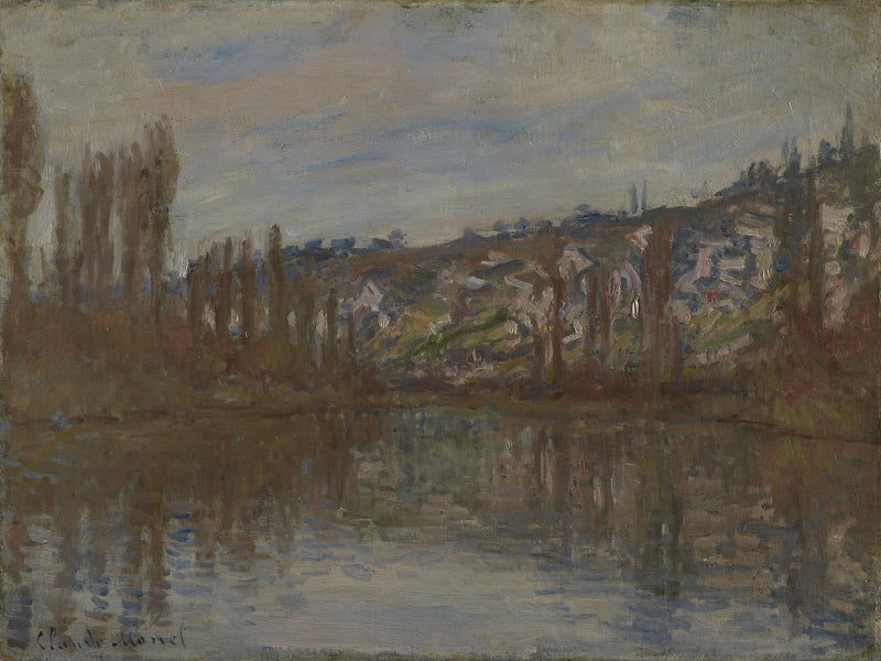 Vétheuil W530'un aşağısındaki Seine Nehri - Claude Monet