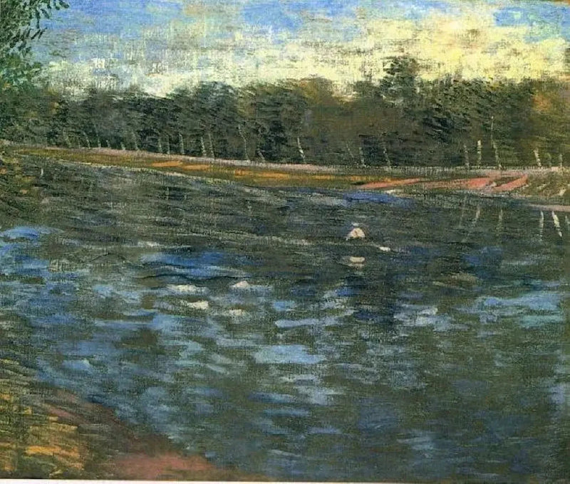 La Seine avec une barque - Vincent van Gogh
