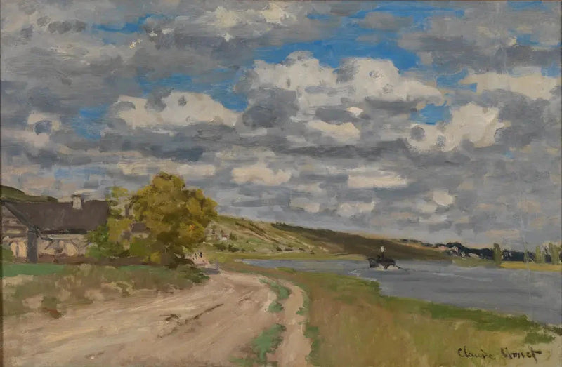 Haliç yakınındaki Seine Nehri, Honfleur W115 - Claude Monet