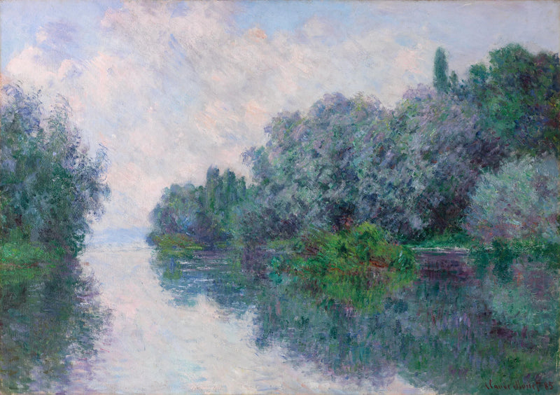 Giverny W1007'deki Seine - Claude Monet