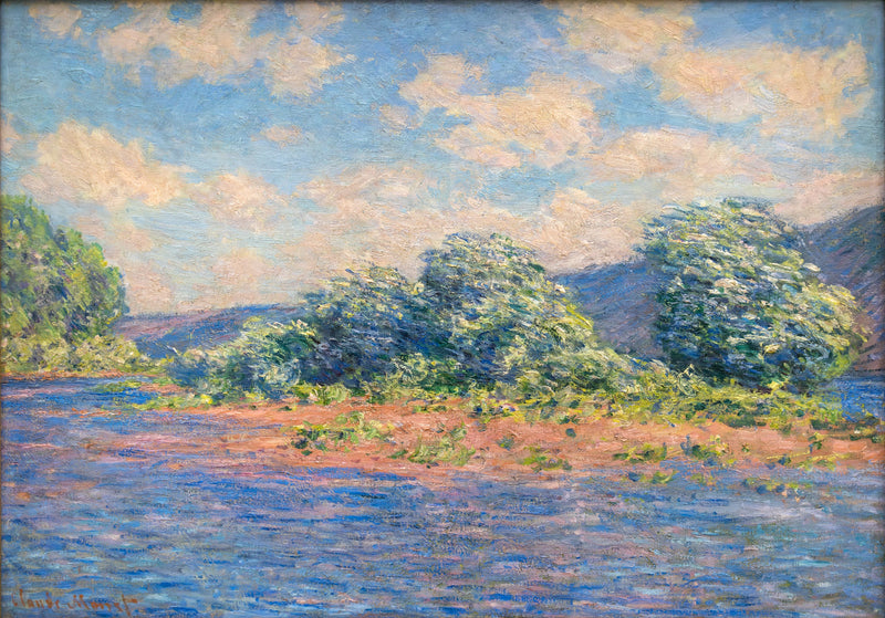 Port-Villez W1263'teki Seine - Claude Monet