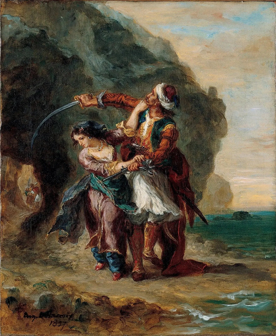 Selim ve Züleyha - Eugène Delacroix