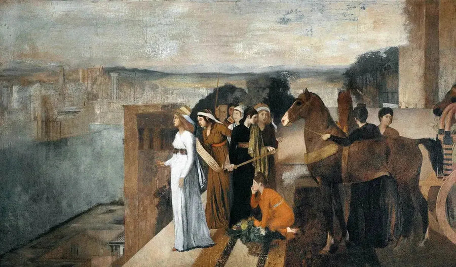 Semiramis Babil'i inşa ediyor - Edgar Degas