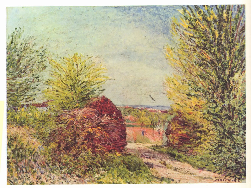 Veneux-Nadon'da Bahar Yolu - Alfred Sisley