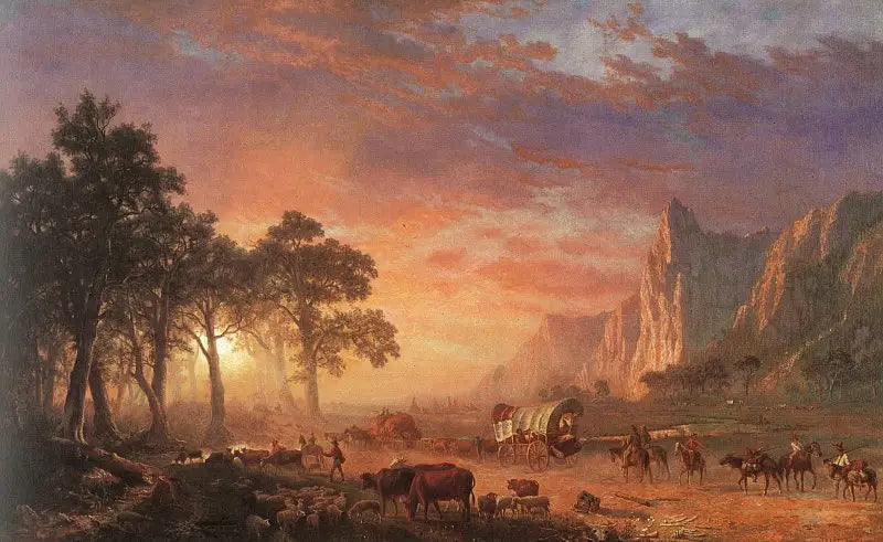 Oregon Yolu - Albert Bierstadt